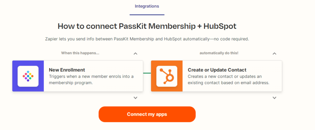 PassKit and Hubspot integration