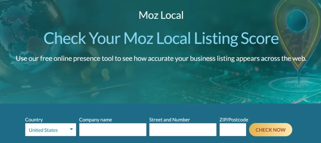 Moz Local Listing