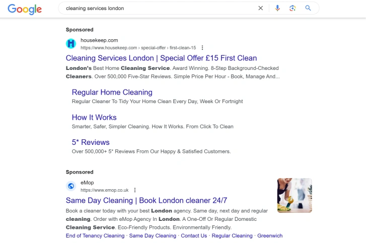 Using Google Ads For Cleaning Businesses