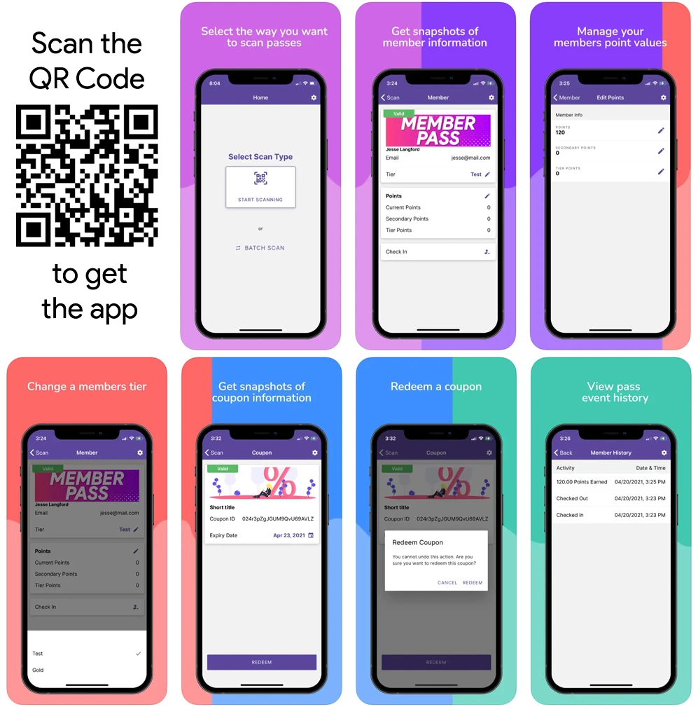Test the digital membership card