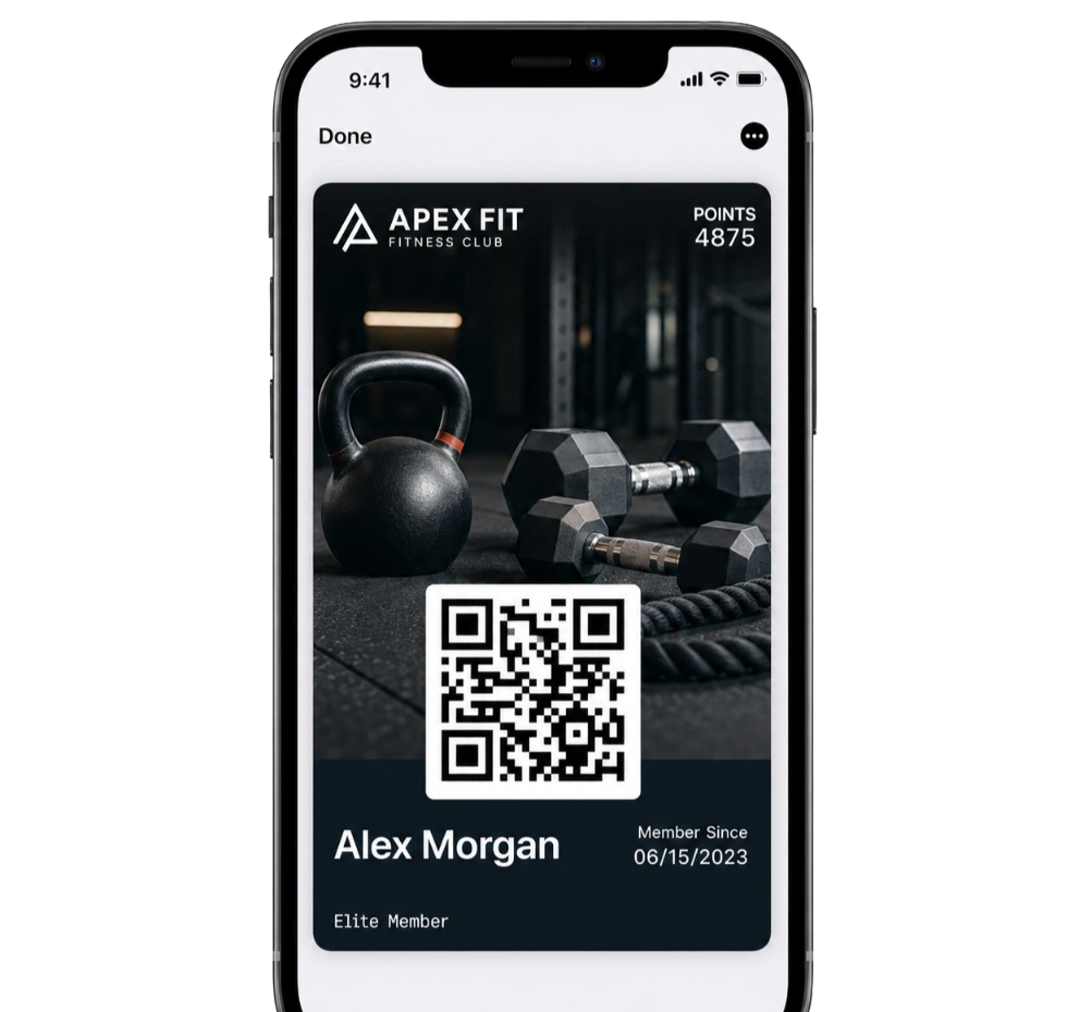 New Apple Wallet Gym Membership Design