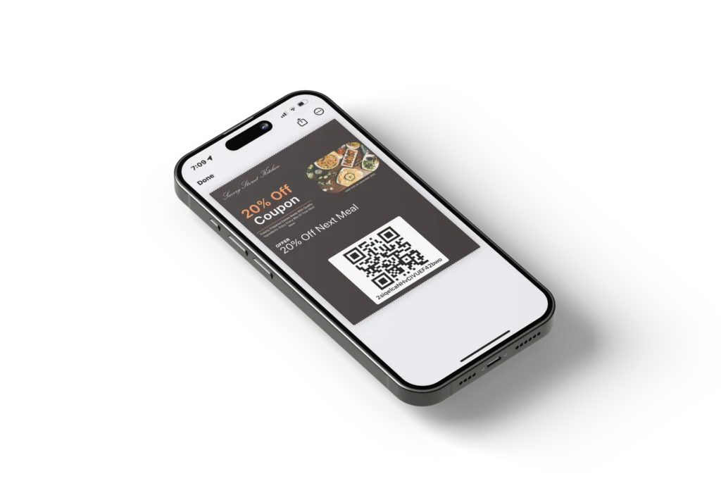 QR Code Coupons: How to Design, Distribute & Manage 4 example qr code coupon