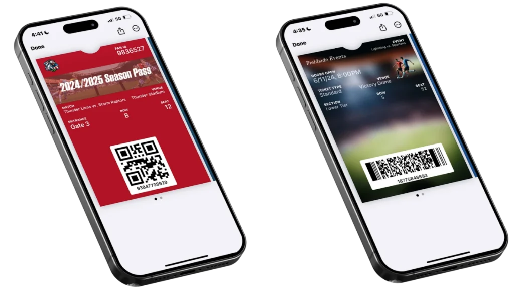 two event wallet tickets