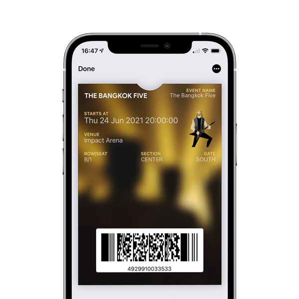 mobile wallet tickets