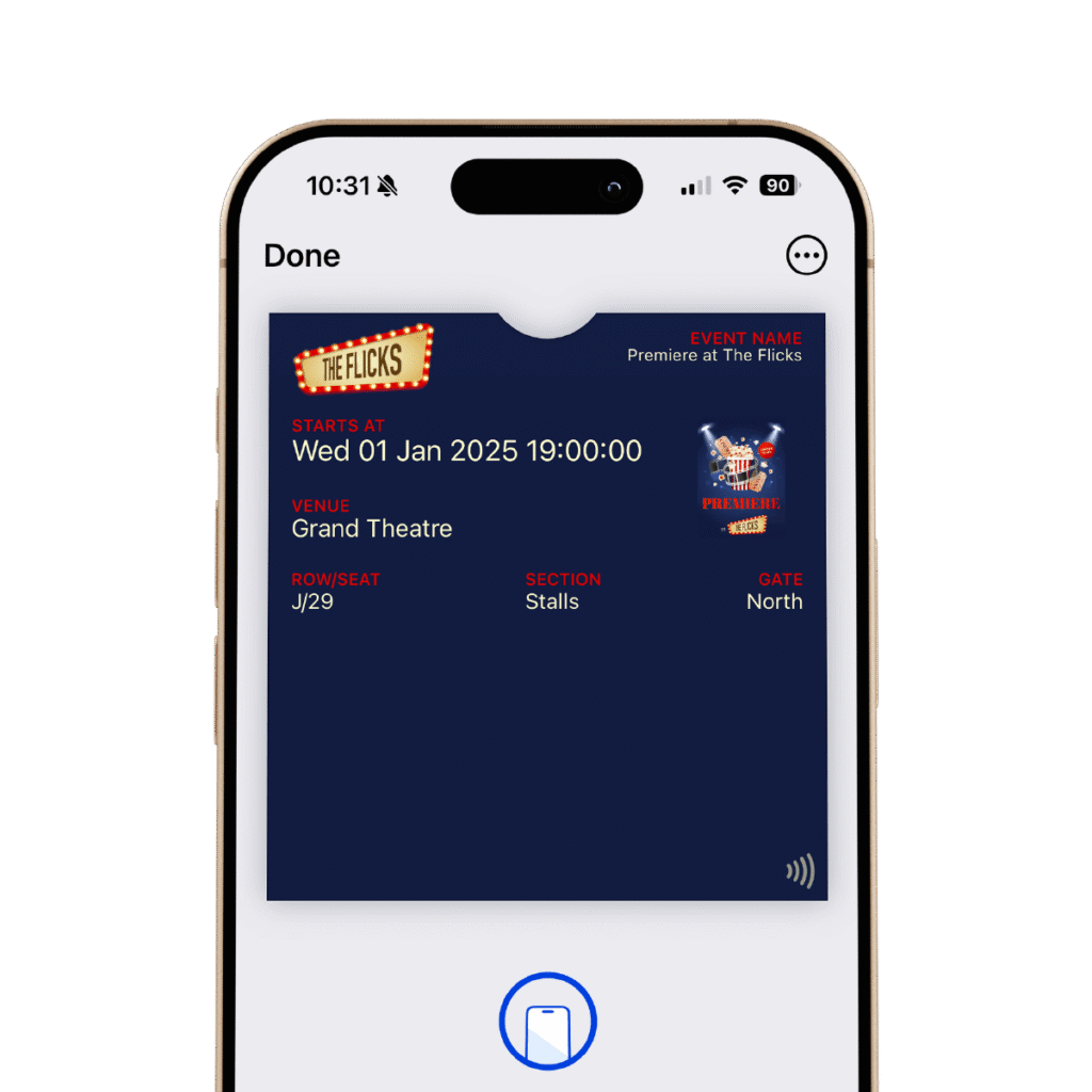 mobile wallet event ticket template
