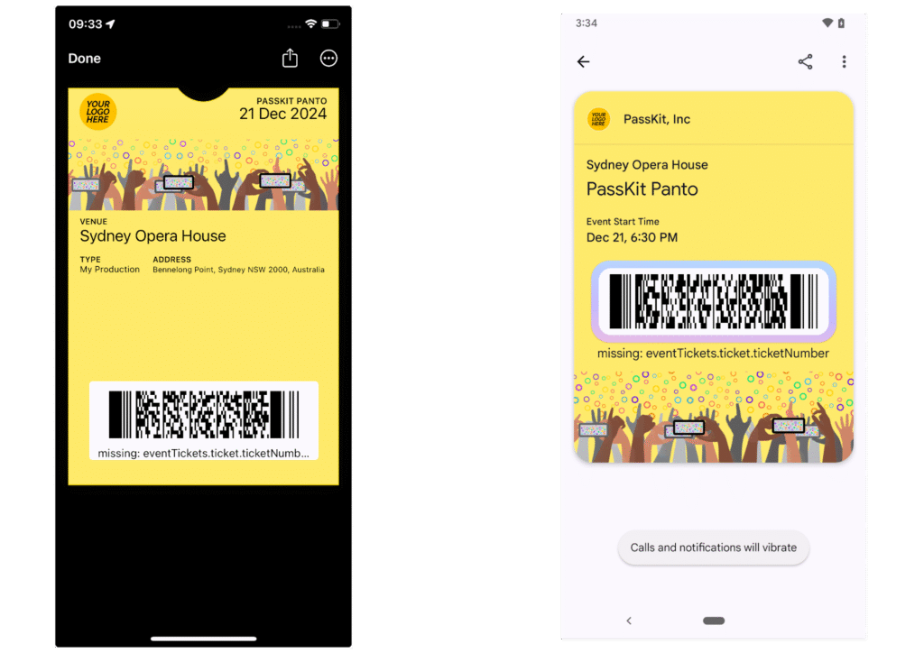 Simple event ticketing system