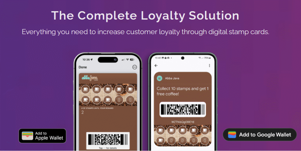 Mobile Wallet API Solutions For Custom Loyalty Program Development 6 Digital stamp card