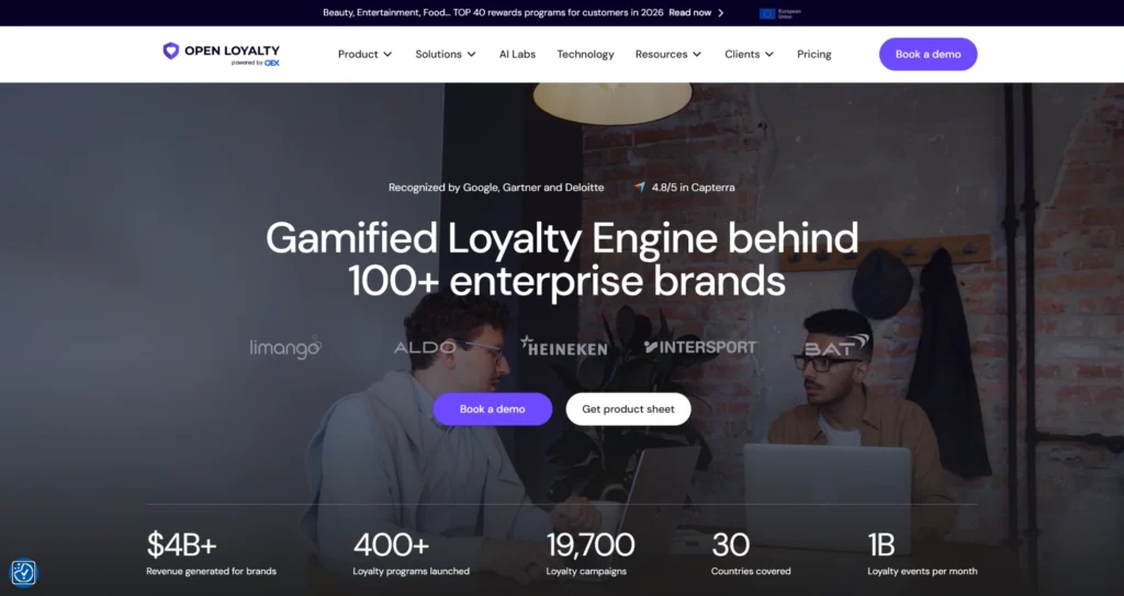 Best Loyalty Platform Providers by Use Case in 2026 4 Open Loyalty API-first loyalty engine