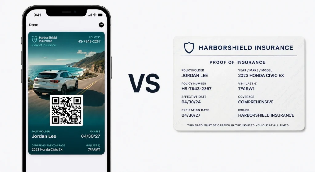 Can Digital Proof of Insurance Replace a Paper Insurance Card?