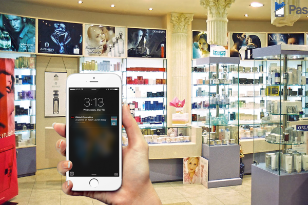 mobile wallet example for cosmetic company