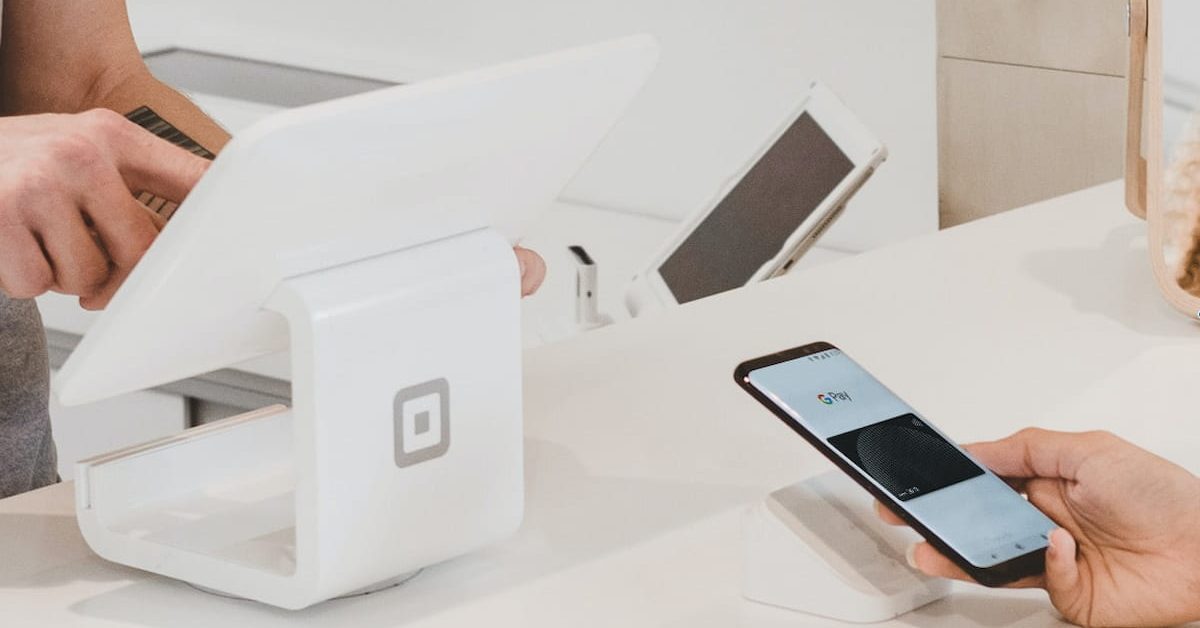 Google Pay at shop counter