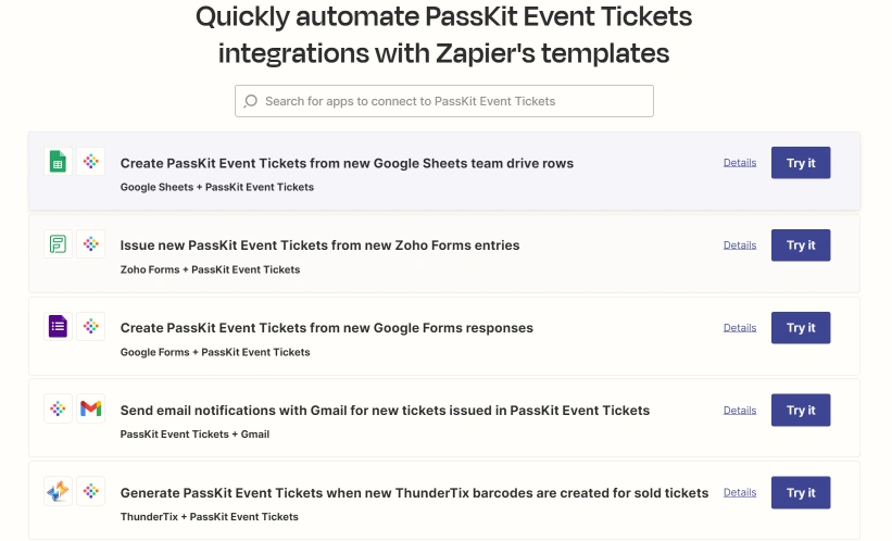 Connect Passkit and Zapier For Automation Of Event Tickets