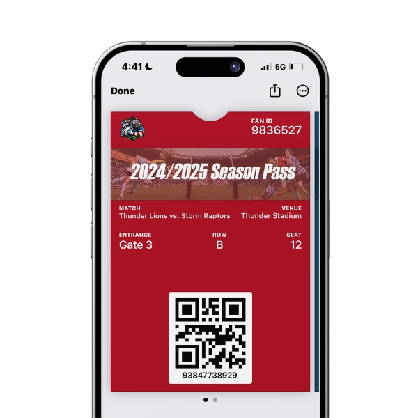 Season Ticket Created With Passkit Designer For Apple Wallet