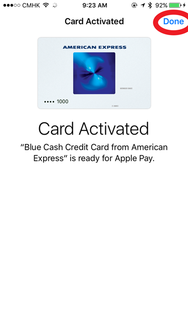 Activate Apple Pay
