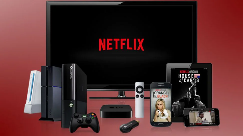 Netflix displayed across connected devices