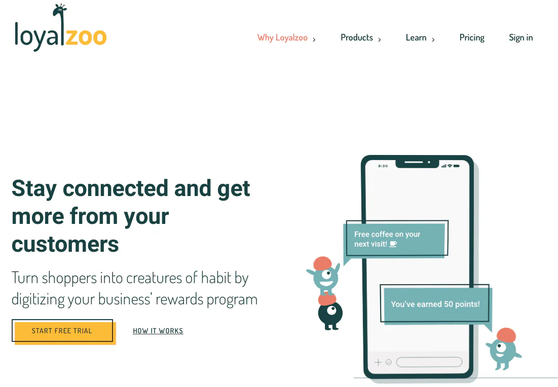 Loyalzoo digital loyalty app