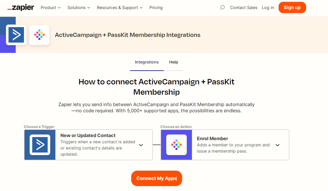 ActiveCampaign integrations in Zapier