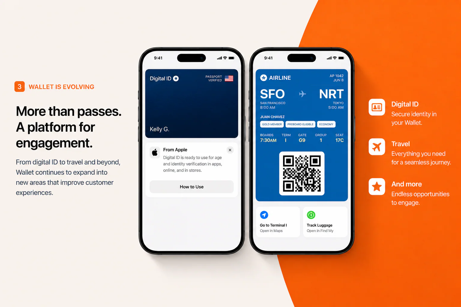 Apple Wallet digital ID and travel experiences
