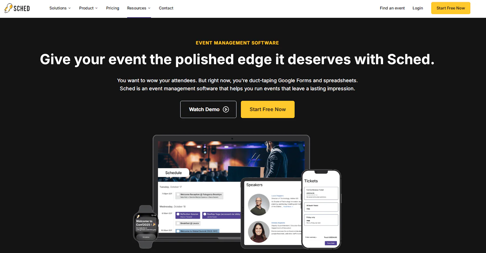 Sched event scheduling platform