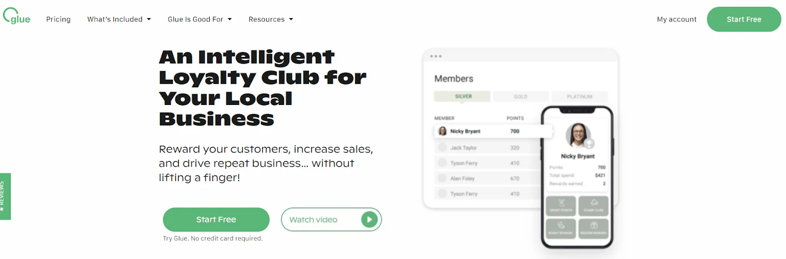 Glue Loyalty platform