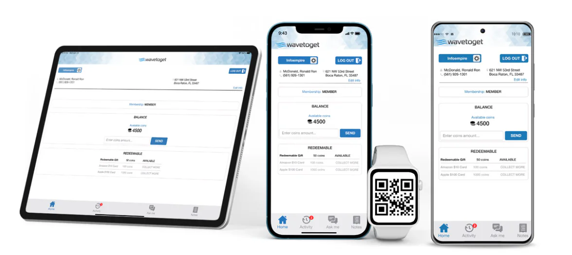 WaveToGet mobile loyalty app