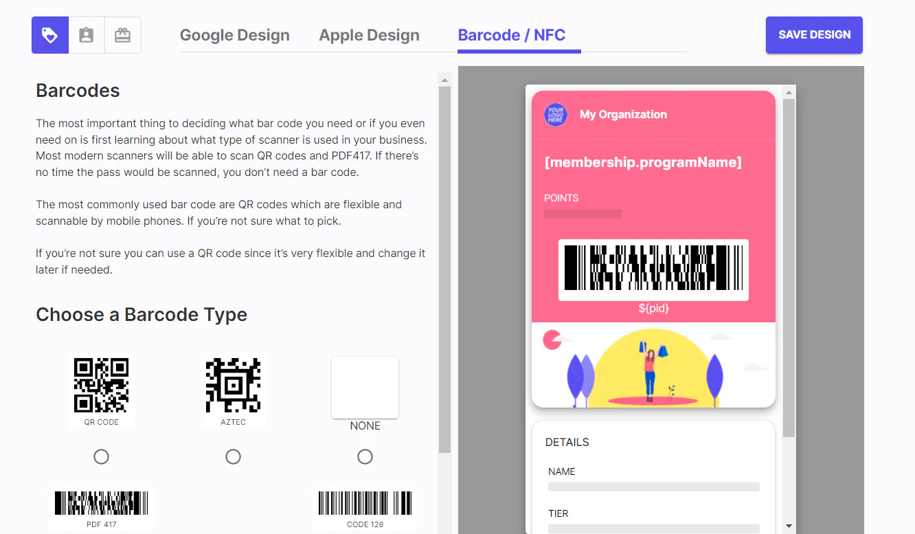 PassKit framework for creating digital passes and contactless shopping