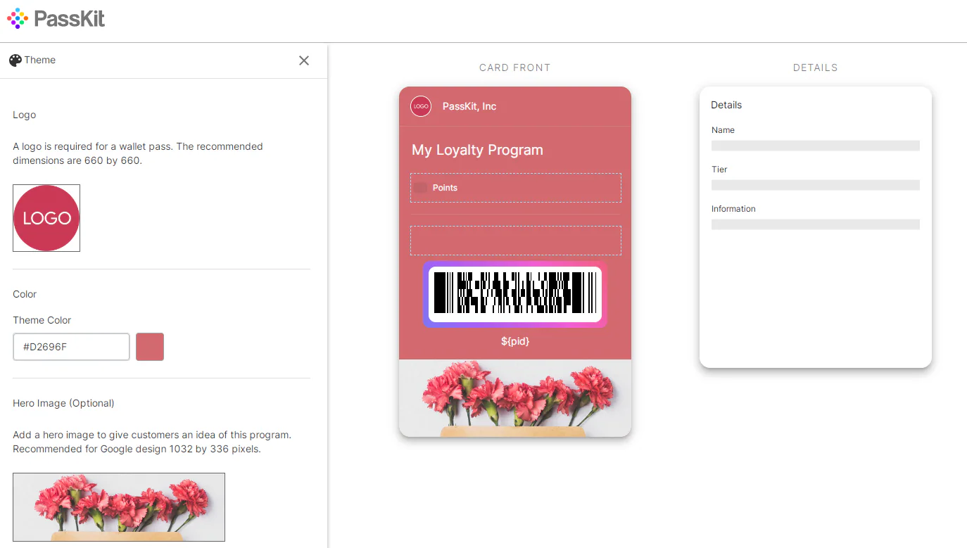 design digital loyalty cards