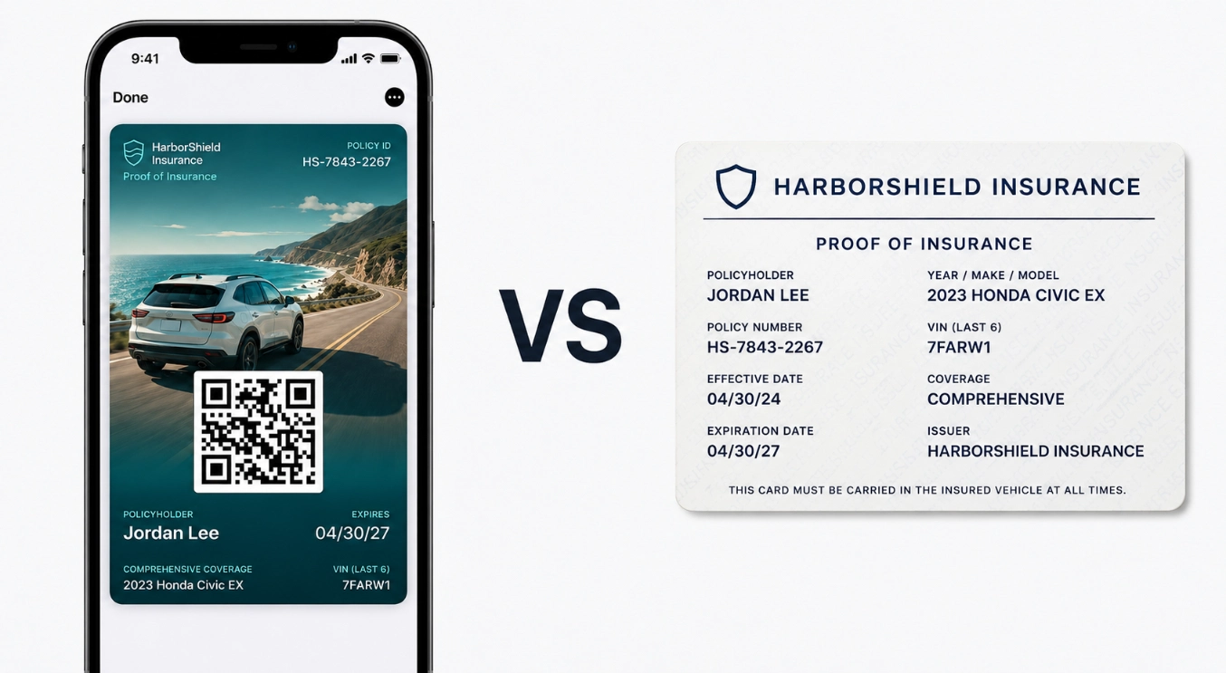 Can Digital Proof of Insurance Replace a Paper Insurance Card?