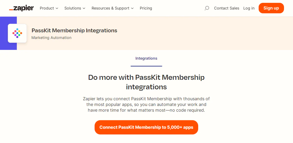 PassKit integrations