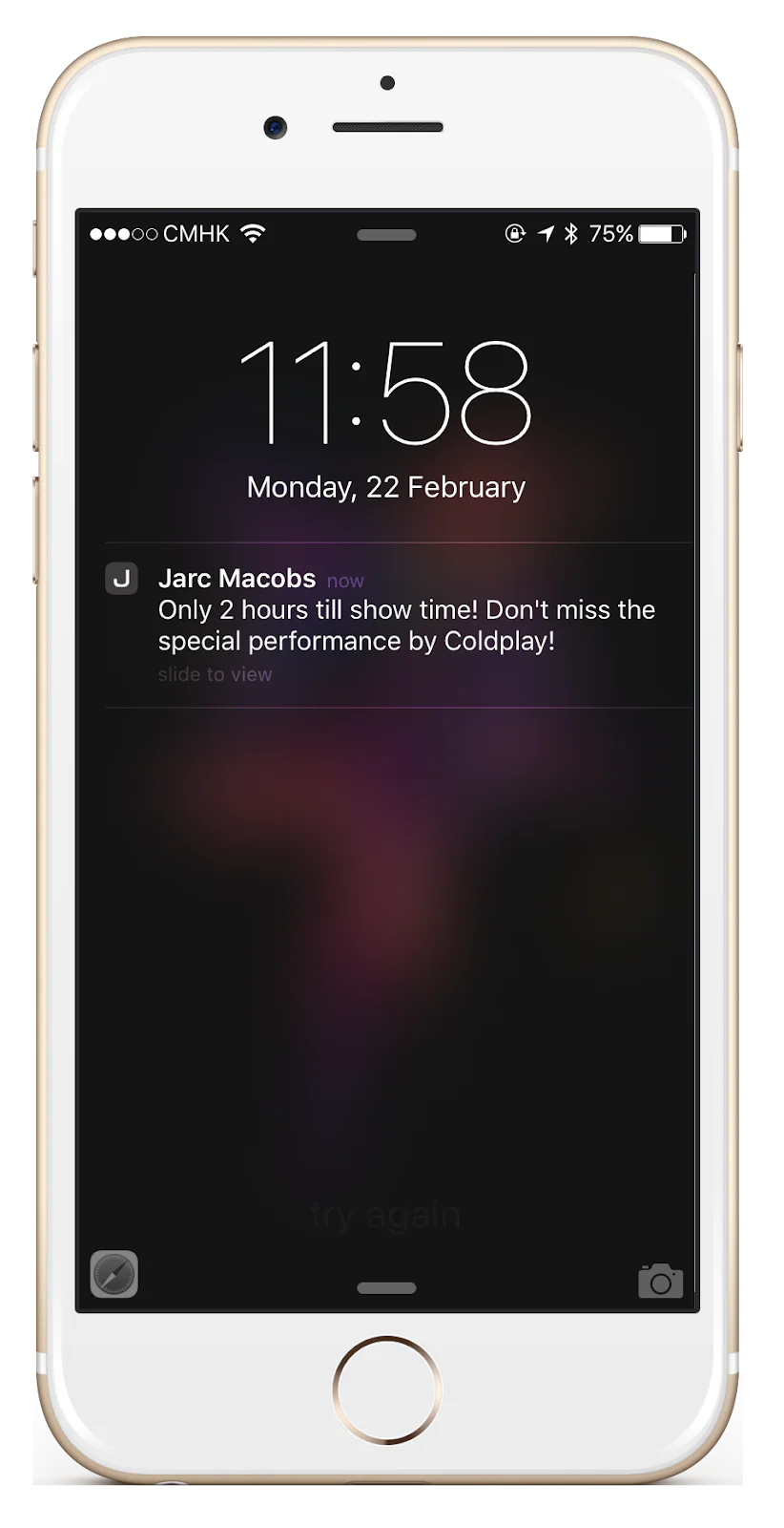 push notifications for event passes