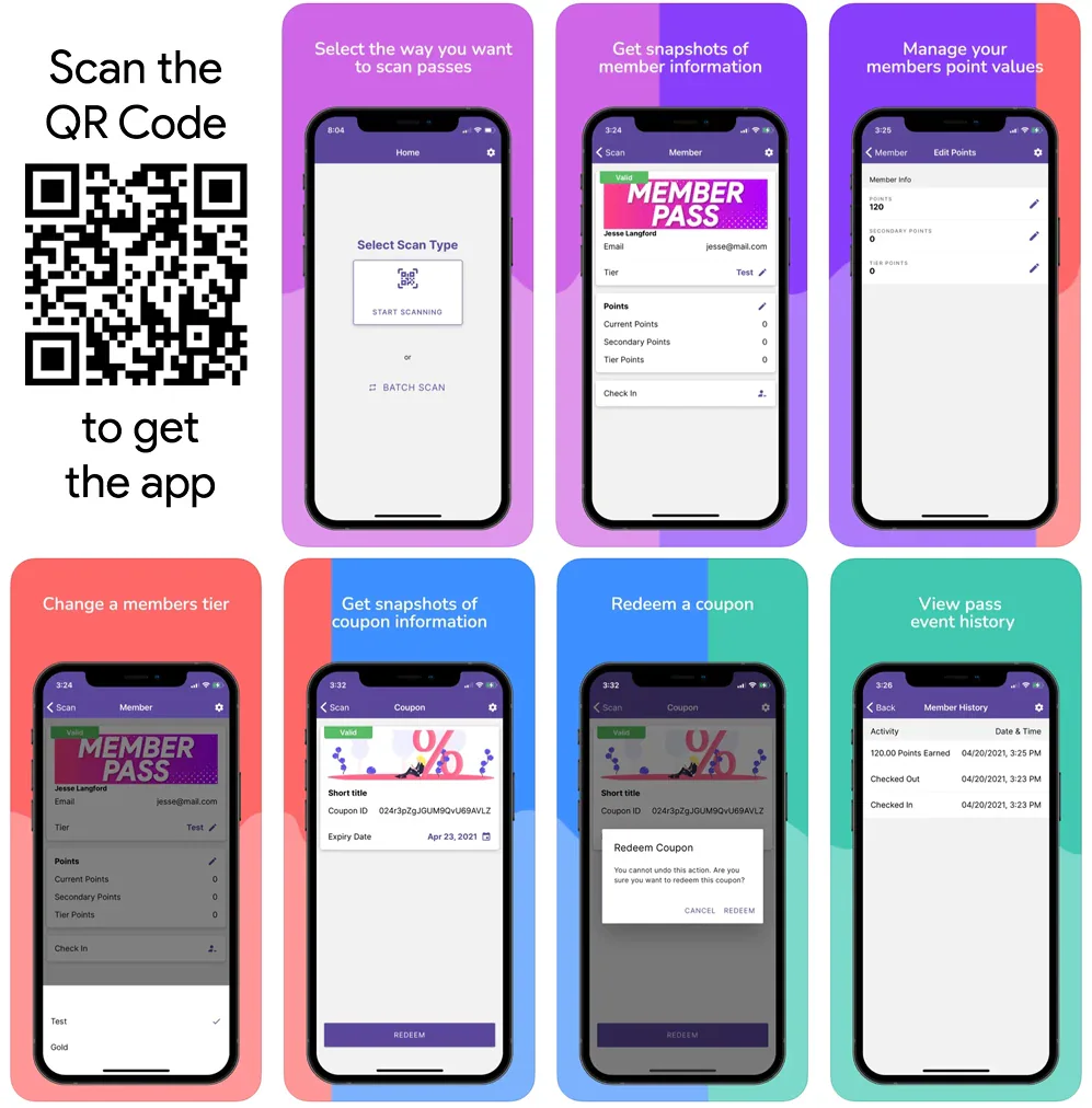 QR code for event passes