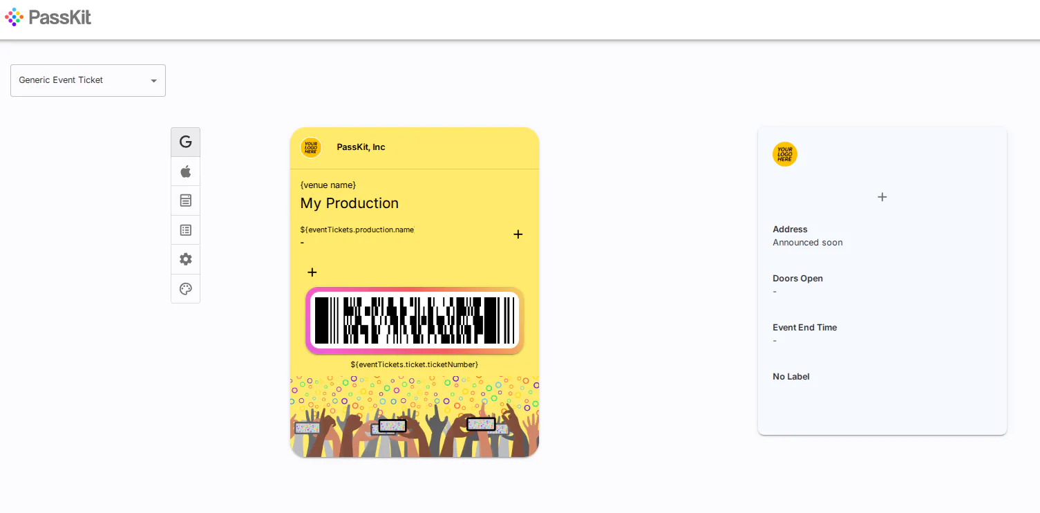 Digital ticket creator for event promotion