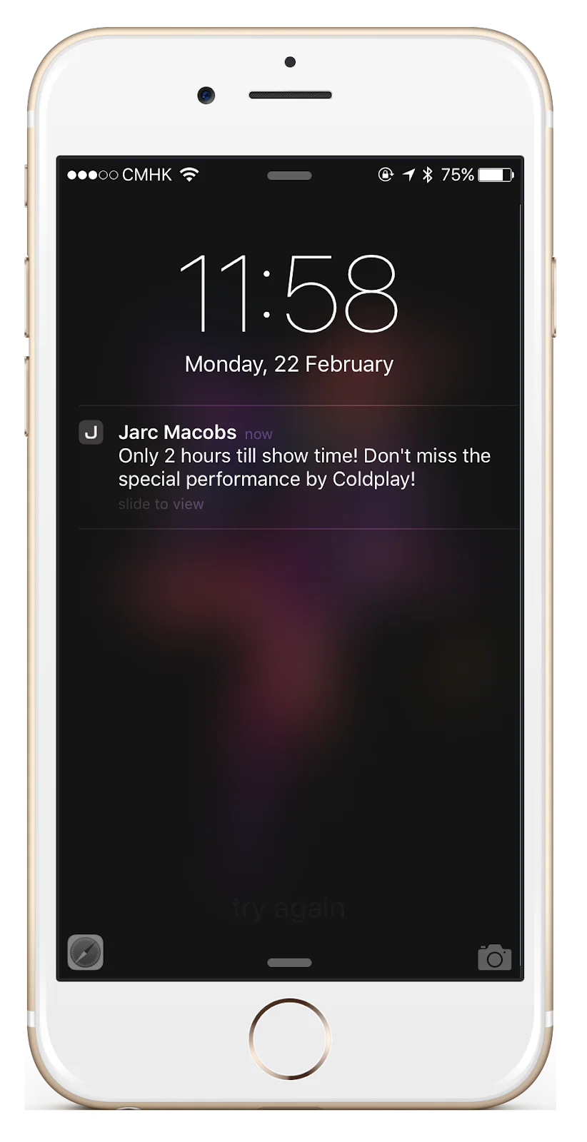 Mobile event notification for attendees