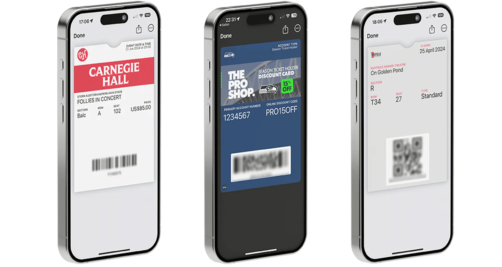 Digital event ticket template