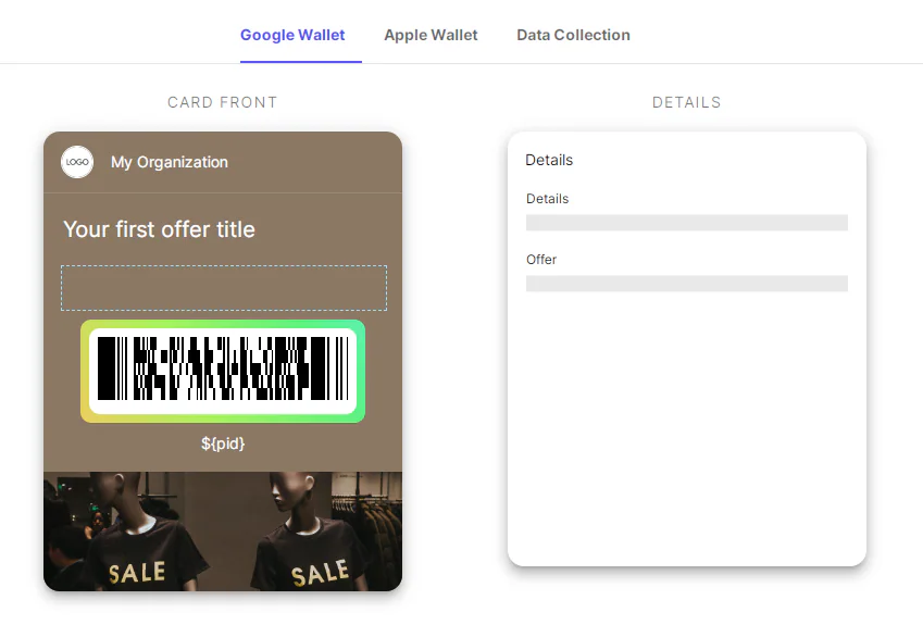 PassKit gift card management system