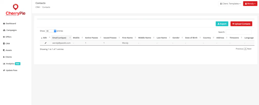 CherryPie customer data setup step 13