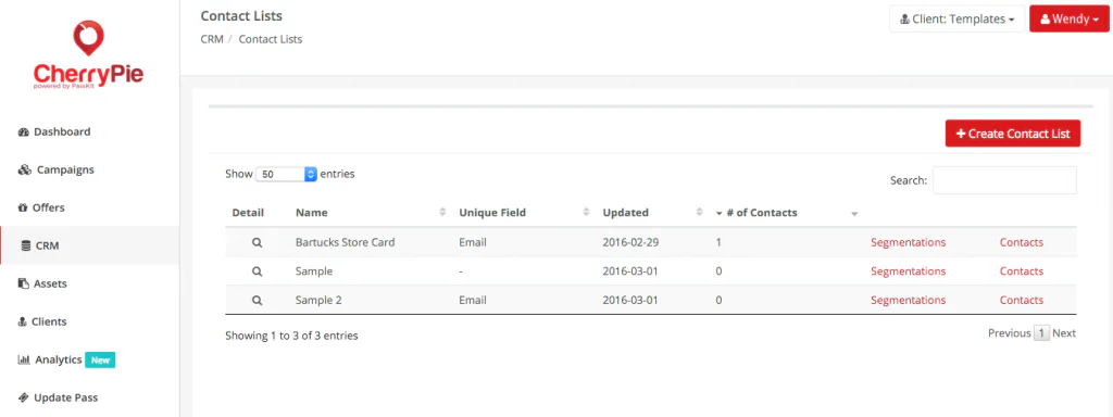 CherryPie customer data setup step 3