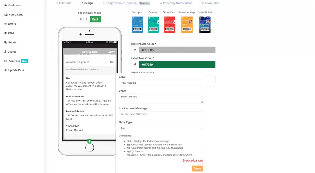 CherryPie customer data setup step 8
