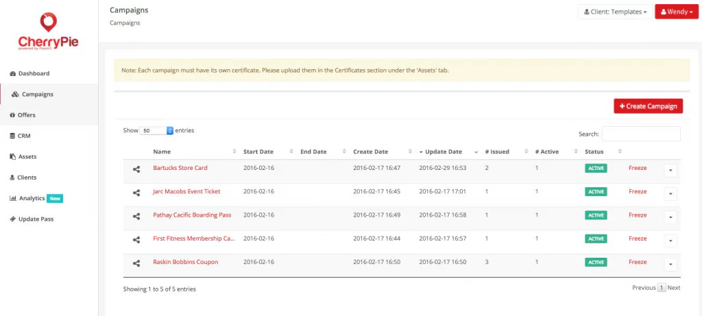 CherryPie customer data setup step 9