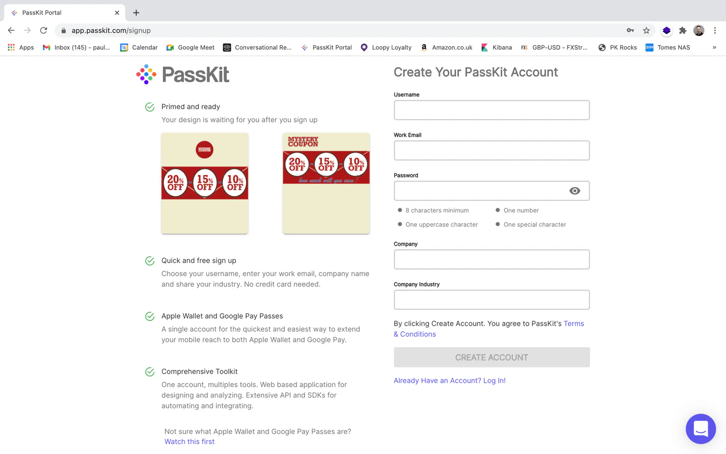 PassKit digital coupon setup screen 7