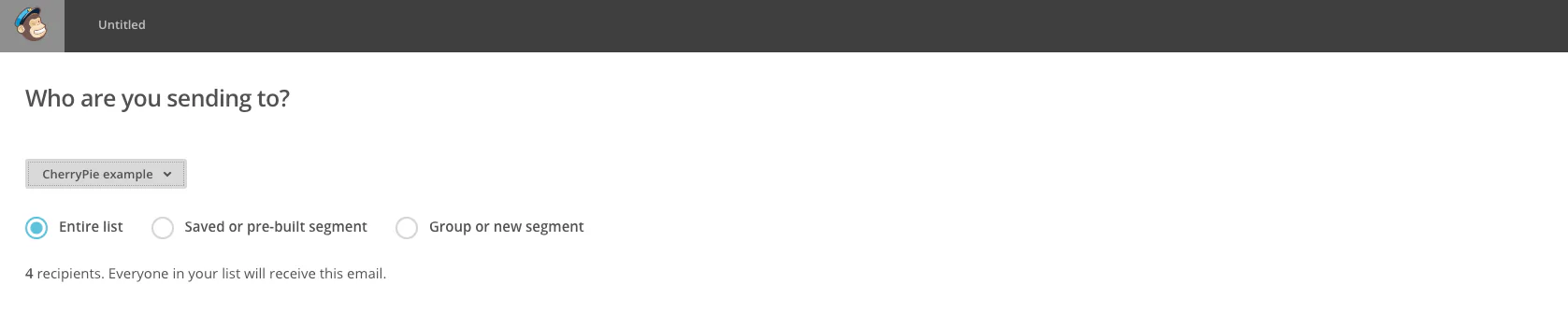 CherryPie email distribution setup step 5