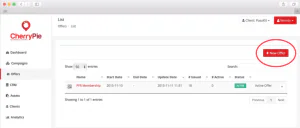 Digital coupon campaign setup screen 17