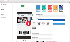 Digital coupon campaign setup screen 21