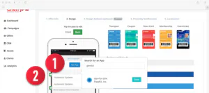 Digital coupon campaign setup screen 22