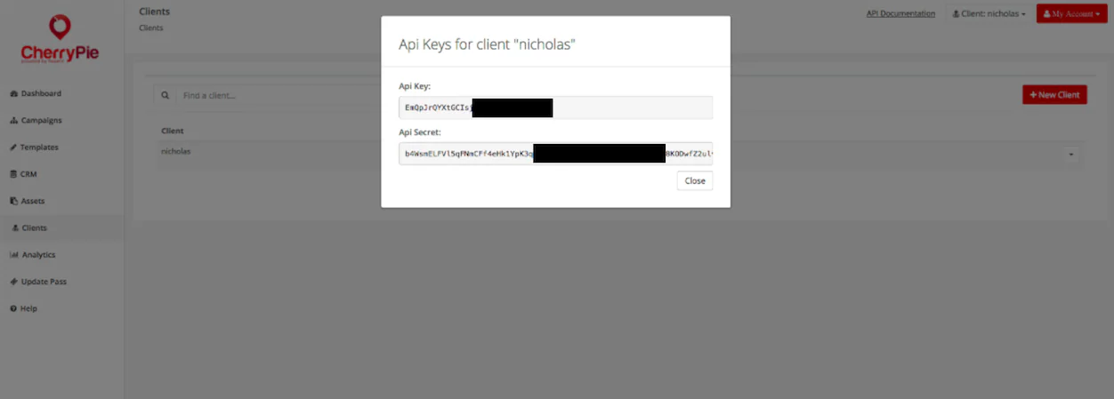 passkit api key and secret