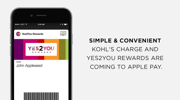 Kohl's mobile payments and loyalty example 1