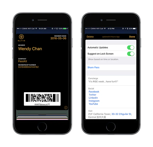 Metta digital membership card setup 4