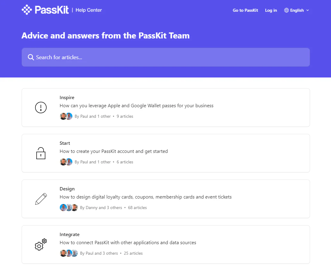 PassKit customer support