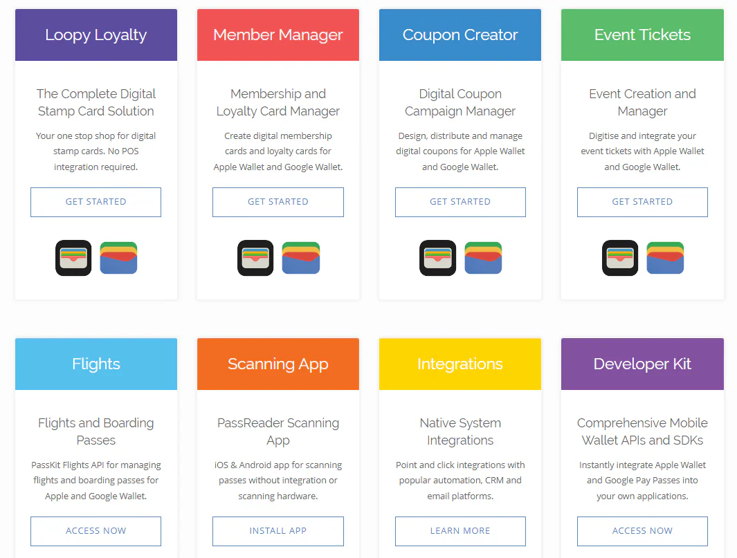 PassKit loyalty reward app features