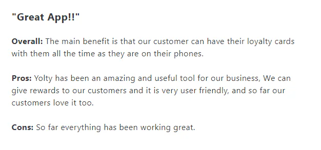 Yollty user reviews